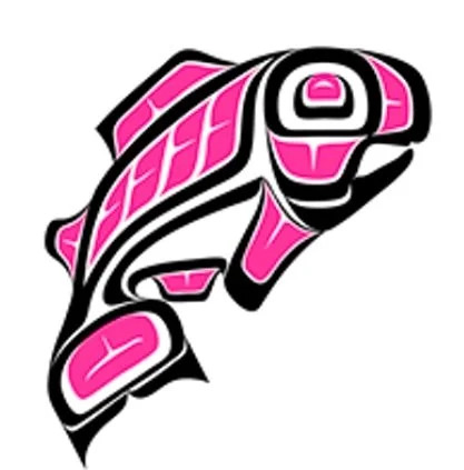 Coast Salish salmon artwork